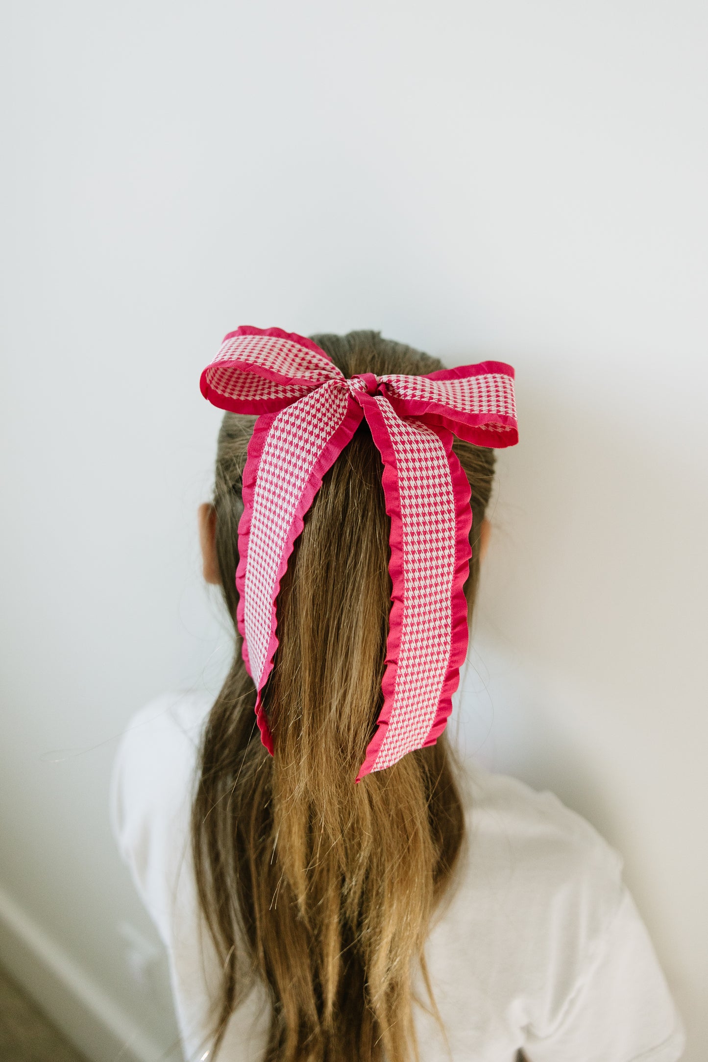 Long Houndstooth Bow