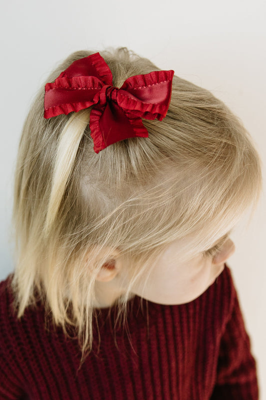 Red and pink ruffle set