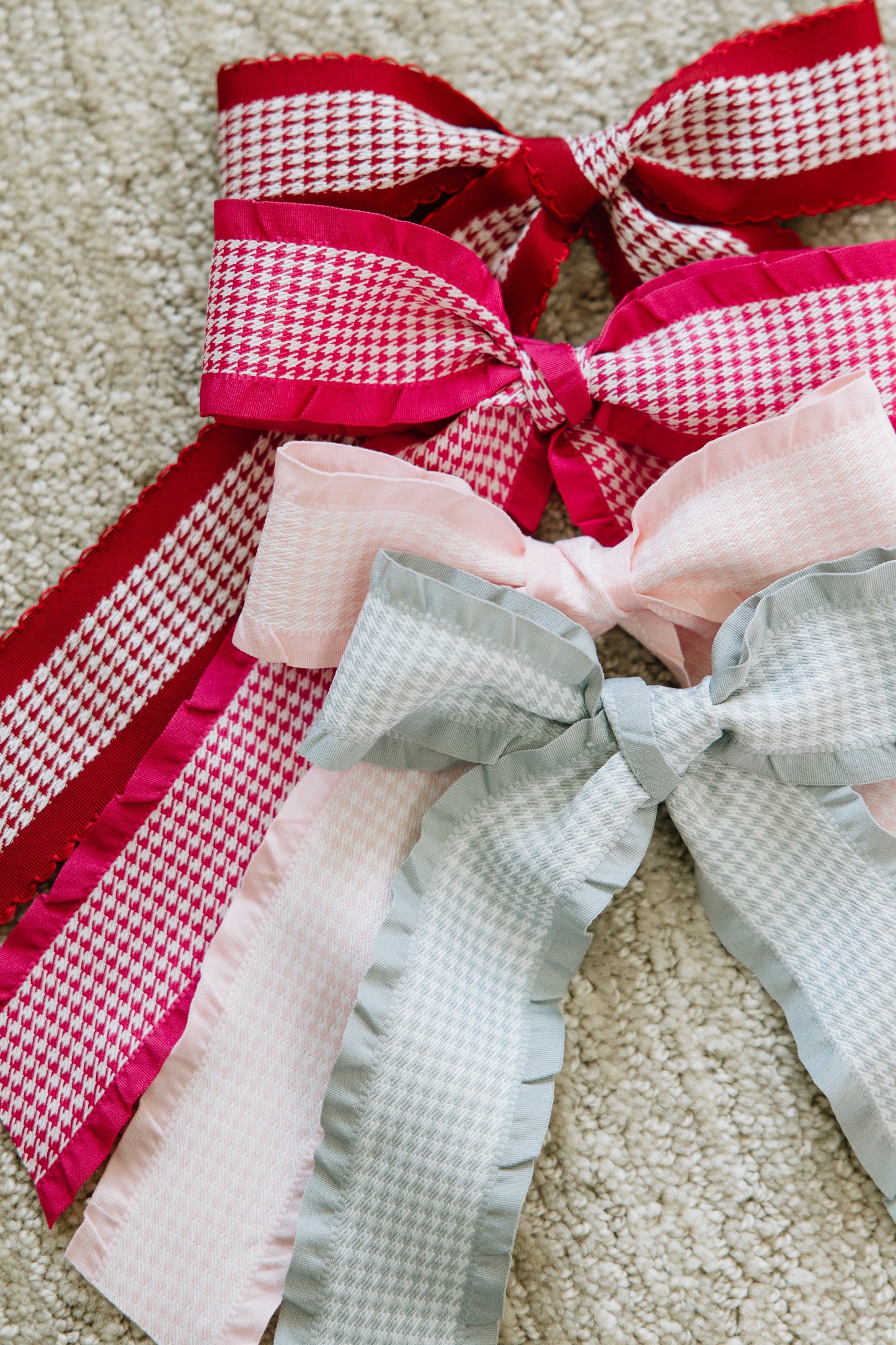 Long Houndstooth Bow