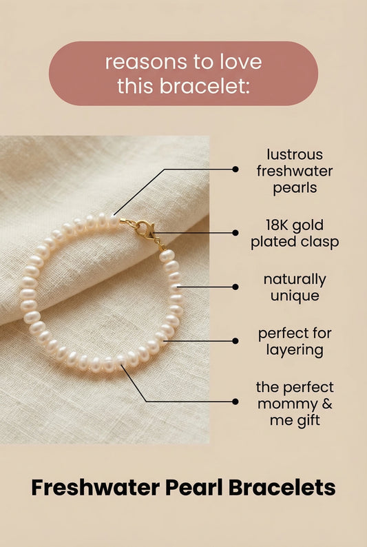 Freshwater Pearl Bracelets - Mommy and Me