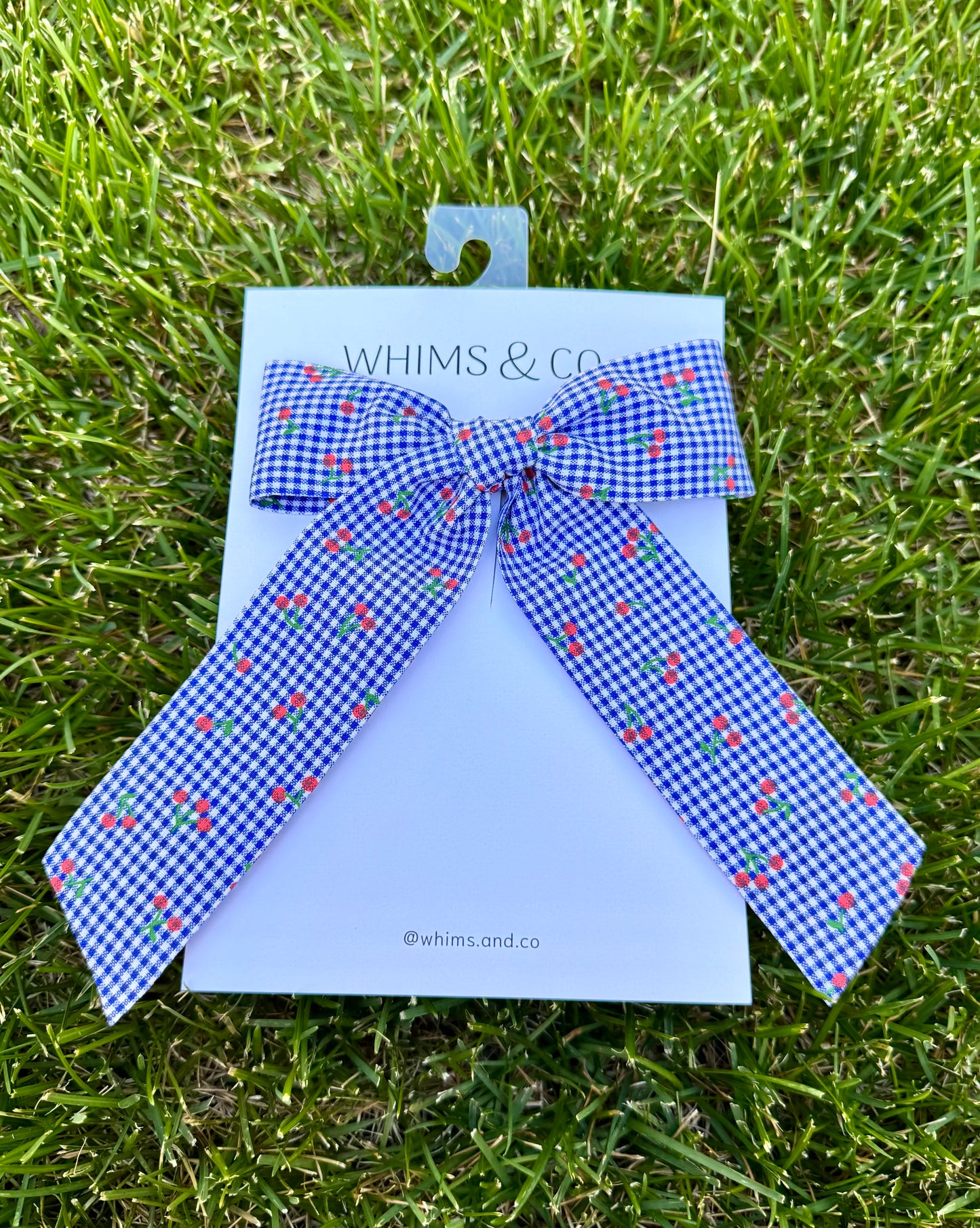 American Cherry Long Hair Bow