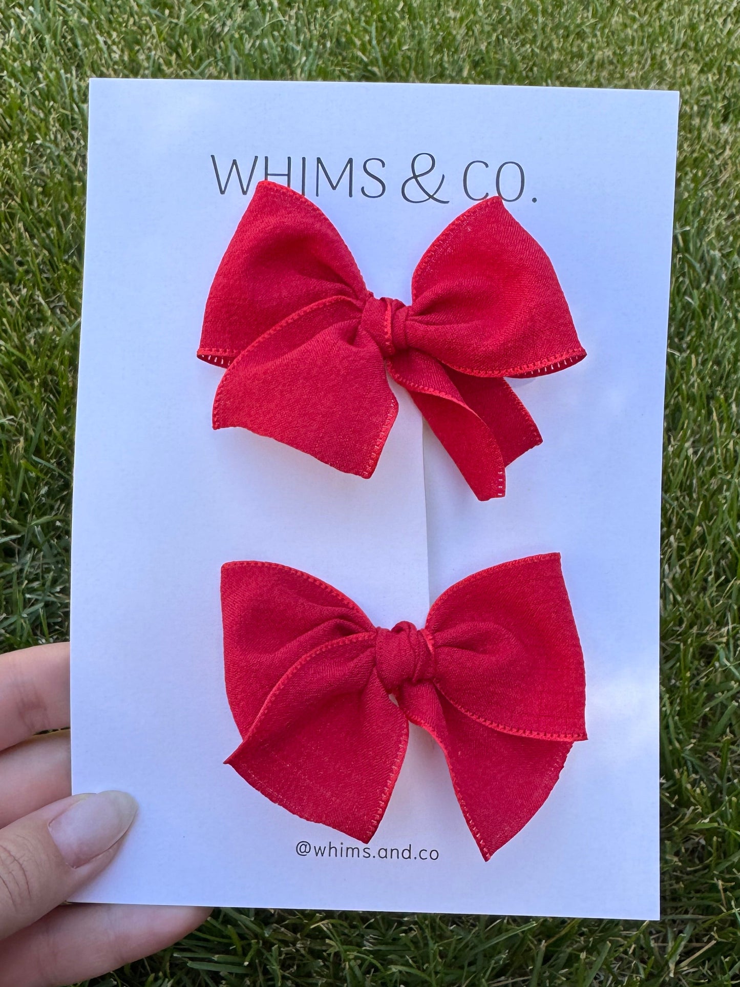 Bright Red Frill Pigtails