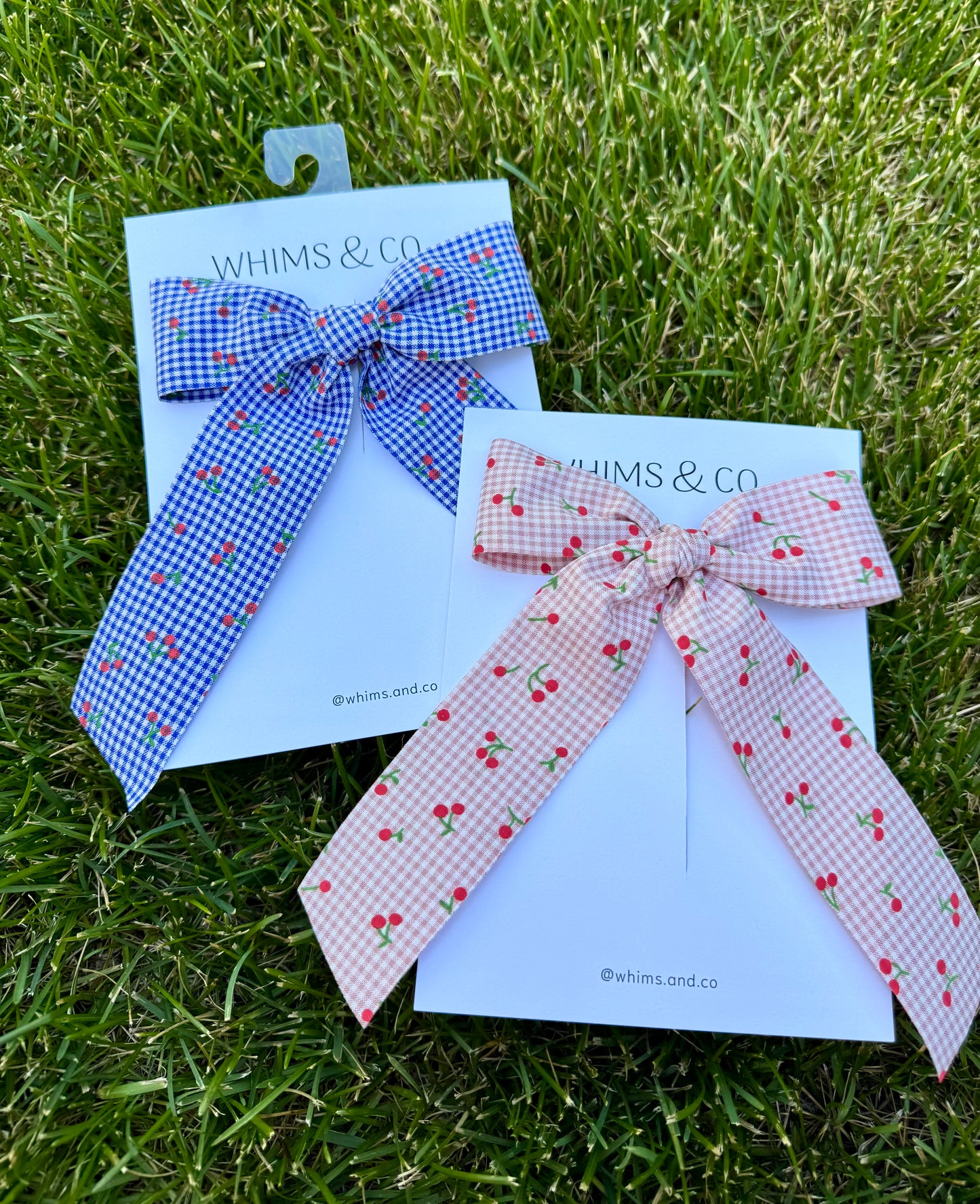 American Cherry Long Hair Bow
