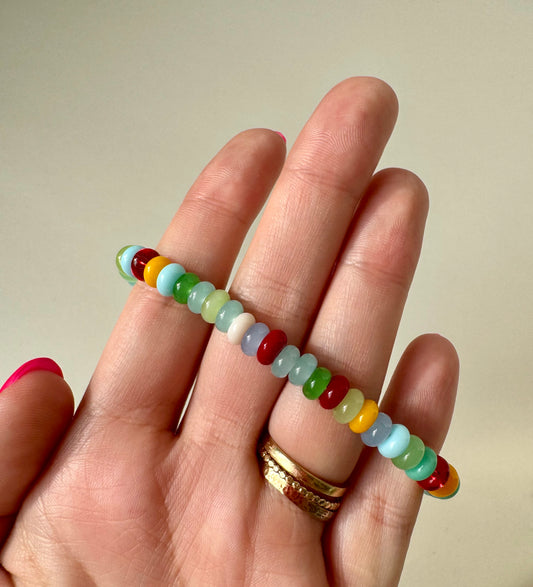 Rainbow Beaded Bracelet