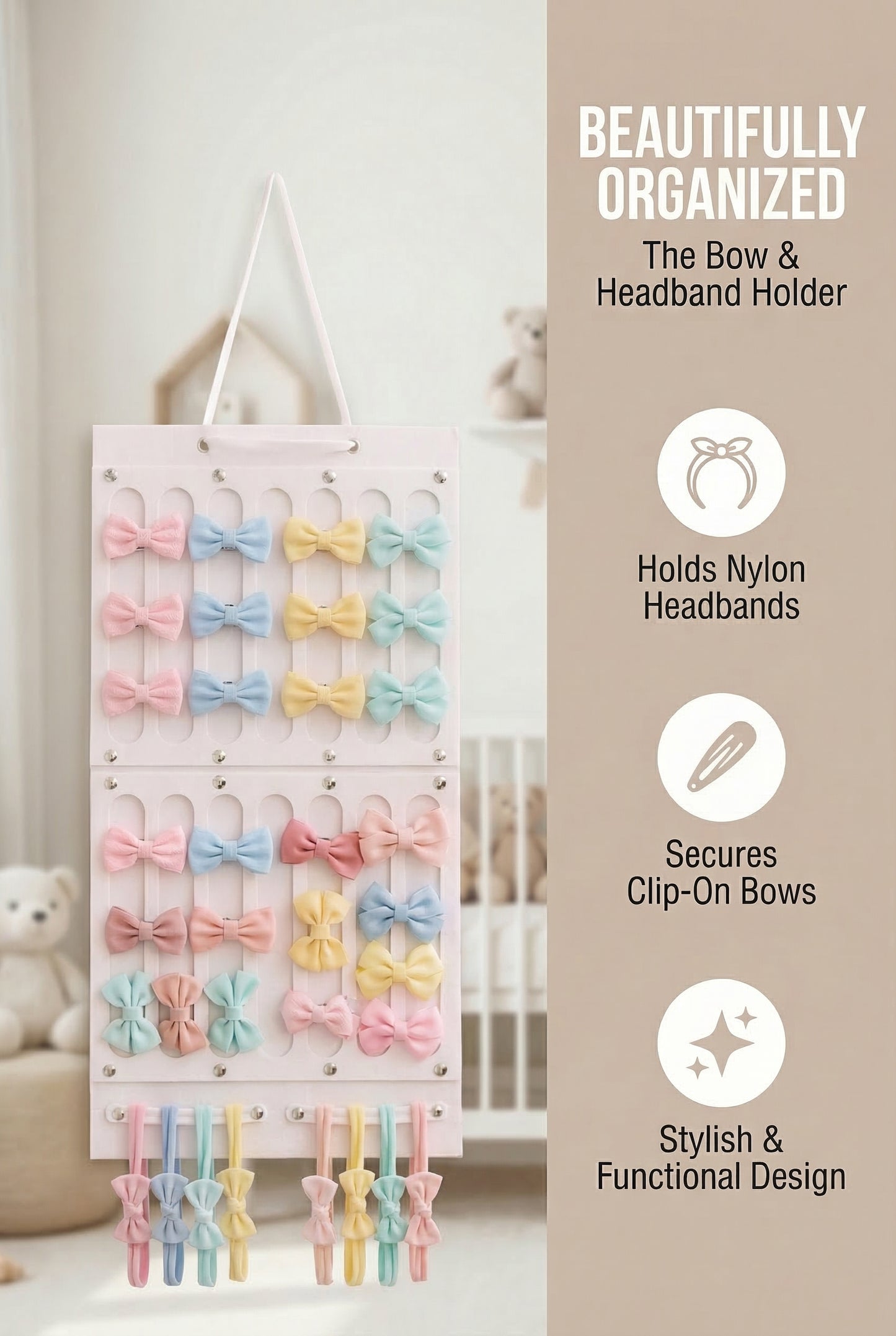 Bow Organizer | Headband & Clip Holder