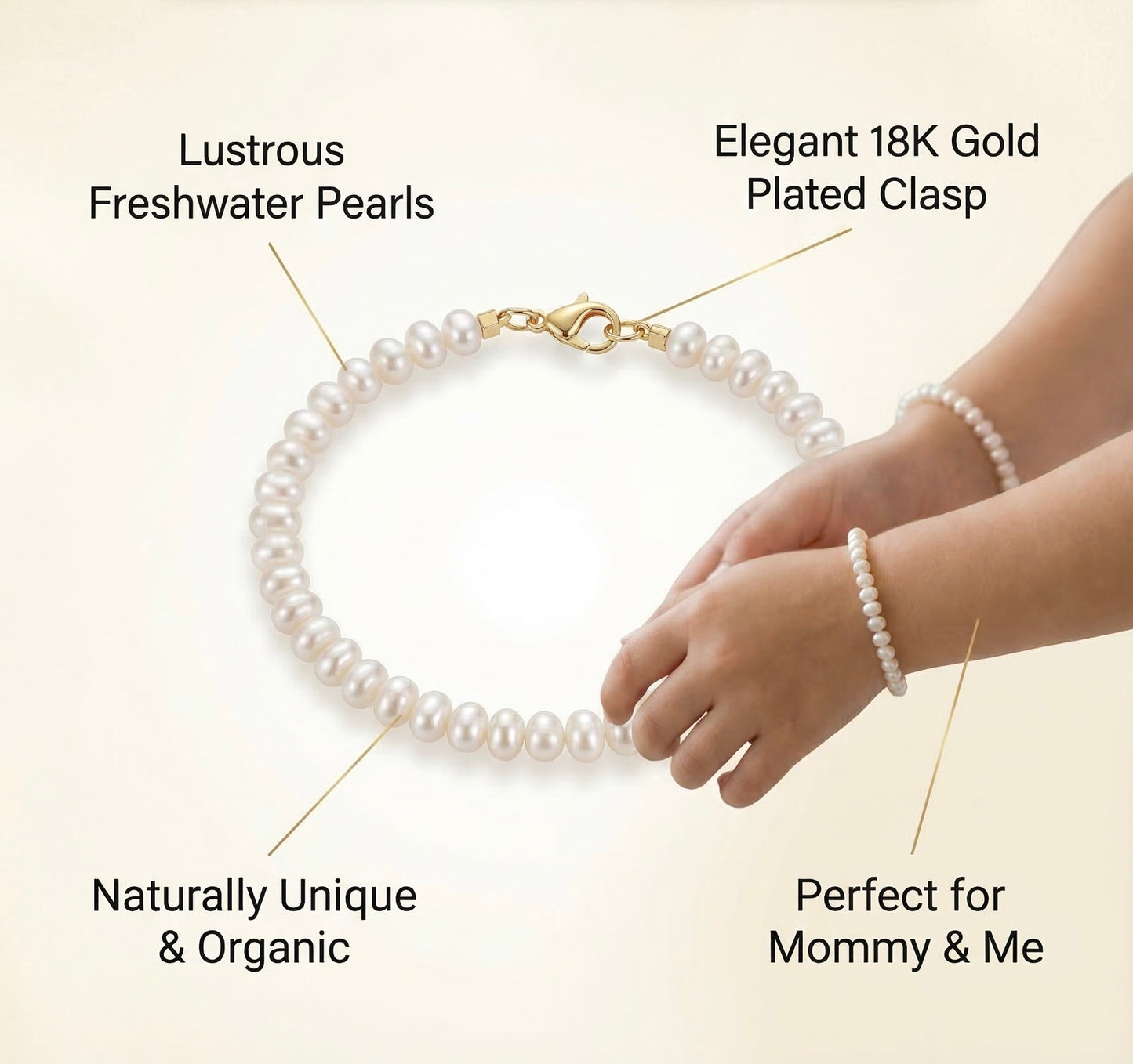 Freshwater Pearl Bracelets - Mommy and Me