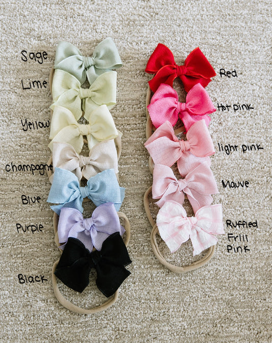 Classic Smooth Frill Nylon Headband